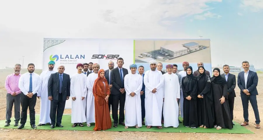 Lalan Middle East’s groundbreaking ceremony of medical glove packing plant in Sohar Freezone