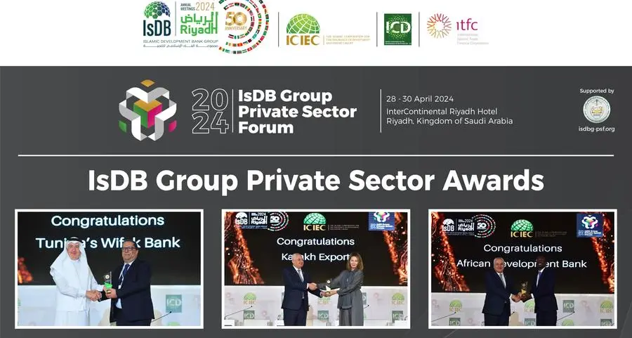 Islamic Development Bank Group announces winners of Private Sector Forum Awards 2024