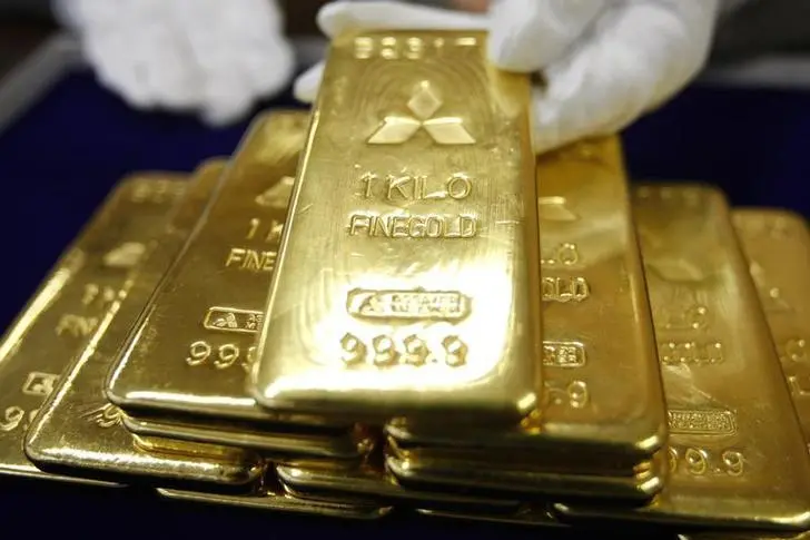 Gold bars are displayed at Mitsubishi Materials Corporation in Tokyo March 17, 2008. Issei Kato, Reuters , Reuters Images