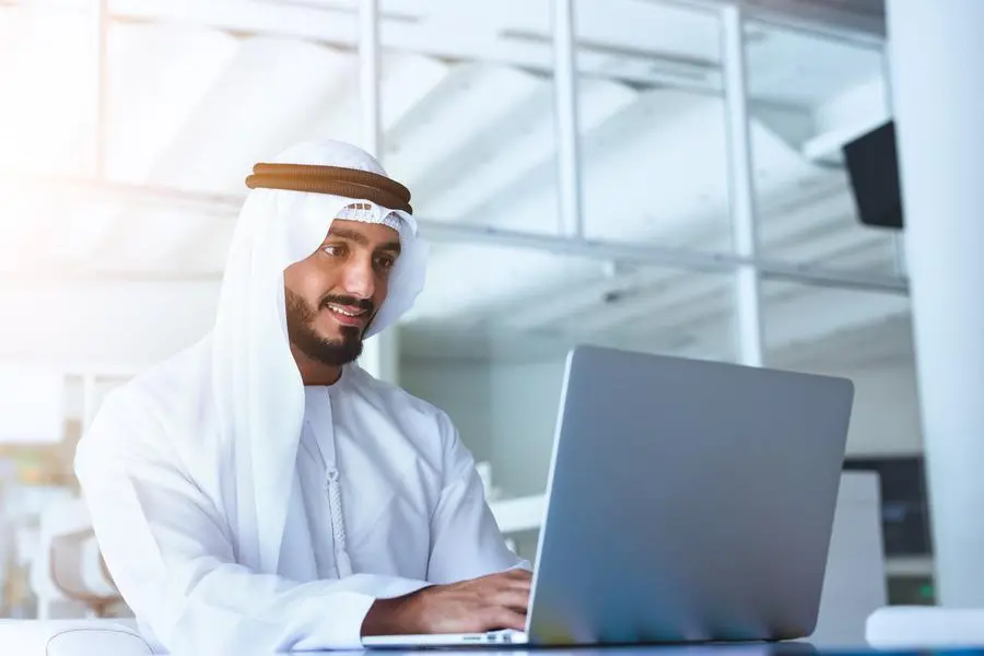 Arab men working on laptop. Image Courtesy: Getty Images , Getty Images/iStockphoto