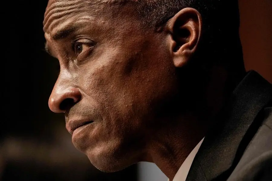 (FILES) Dr. Philip Nathan Jefferson, of North Carolina, nominated to be a Member of the Board of Governors of the Federal Reserve System, listens during a Senate Banking, Housing and Urban Affairs Committee confirmation hearing on Capitol Hill on February 3, 2022 in Washington, DC. US President Joe Biden nominated Philip Jefferson to the number two job at the Federal Reserve May 12, 2023, a position left vacant since Lael Brainard left for the White House in February. (Photo by Ken CEDENO / GETTY IMAGES NORTH AMERICA / AFP) , Agence France-Presse (AFP)/AFP