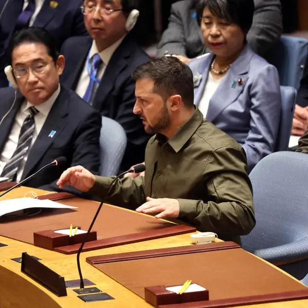 Zelensky, in UN showdown, says strip 'criminal' Russia of veto power