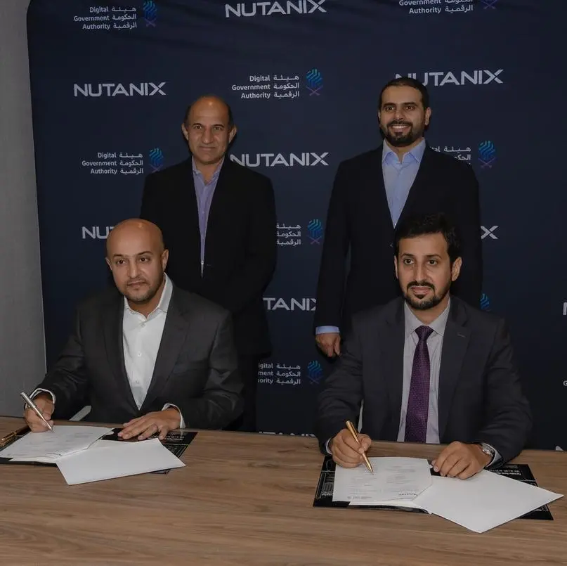 Digital Government Authority and Nutanix sign a memorandum of understanding