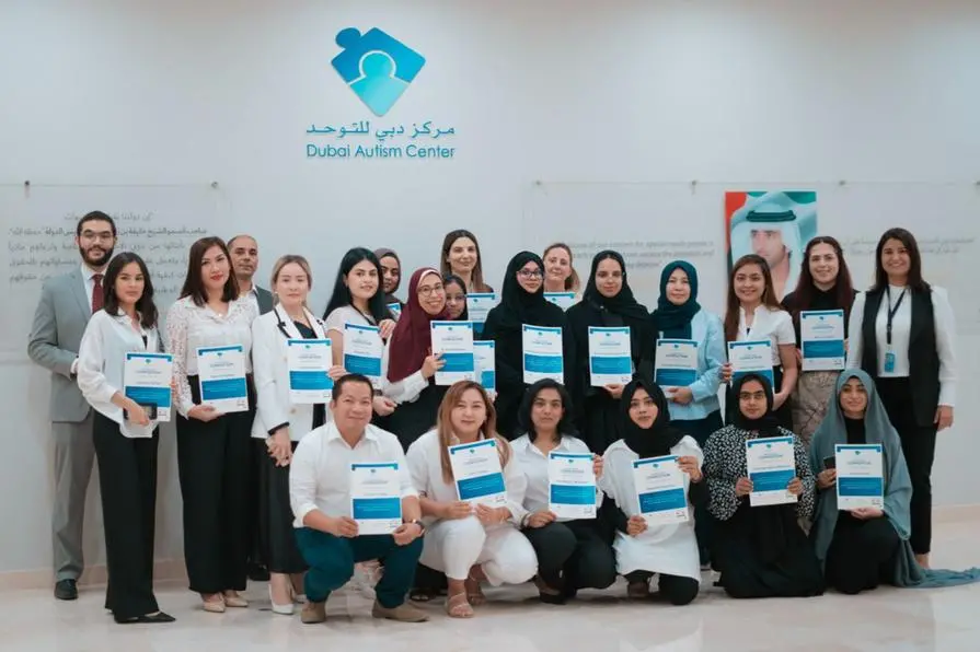 Graduation ceremony of the first batch of \\u2018The Applied Behavior Analysis Technician (ABAT)\\u2019 training program. Image Courtesy: Dubai Autism Center (DAC)