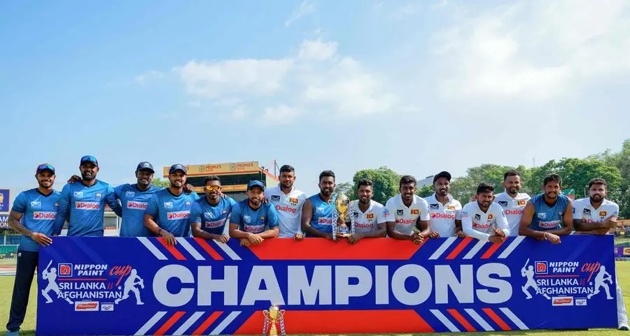 Sri Lanka celebrate 10-wicket Test win against Afghanistan