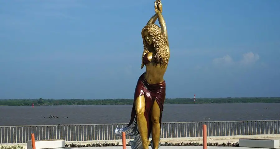 Shakira's Colombian home city unveils statue in her honor