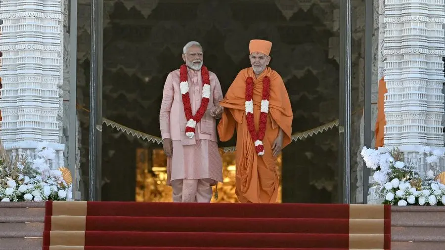 Indian PM Modi inaugurates Hindu temple in UAE