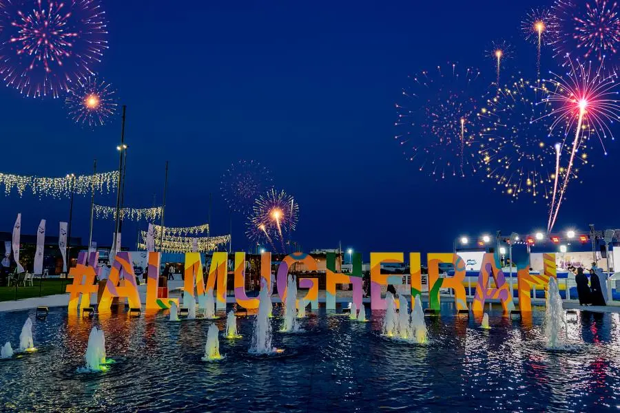 Abu Dhabi's Al Mugheirah Bay will feature a fireworks show on April 21 at 9pm. Source: Al Mugheirah Bay