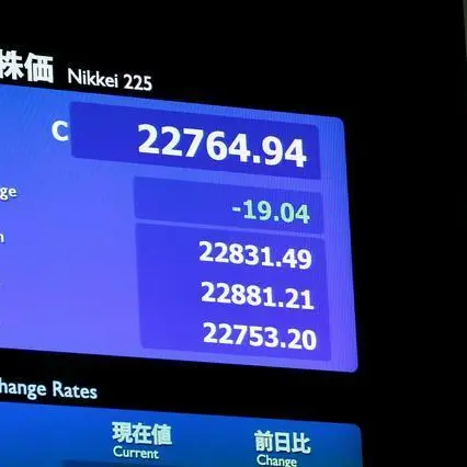 Japan's Nikkei ends below 38,000 points for first time since February