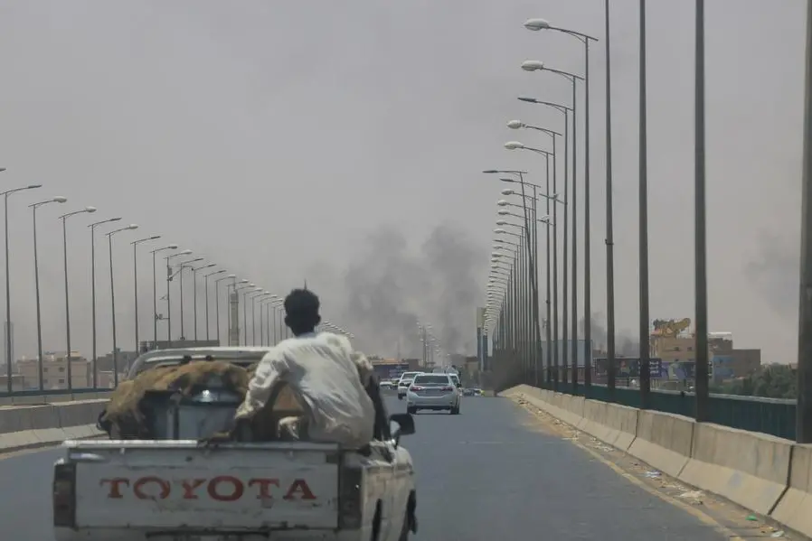 Smoke rises in Omdurman, near Halfaya Bridge, during clashes between the Paramilitary Rapid Support Forces and the army as seen from Khartoum North, Sudan April 15, 2023. REUTERS/Mohamed Nureldin Abdallah , Reuters