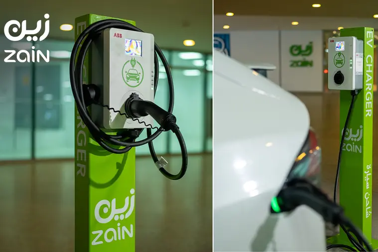 EV charging station. Image courtesy: Zain