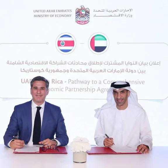 الإمارات وكوستاريكا تطلقان محادثات أولية بشأن توقيع اتفاقية شراكة اقتصادية شاملة