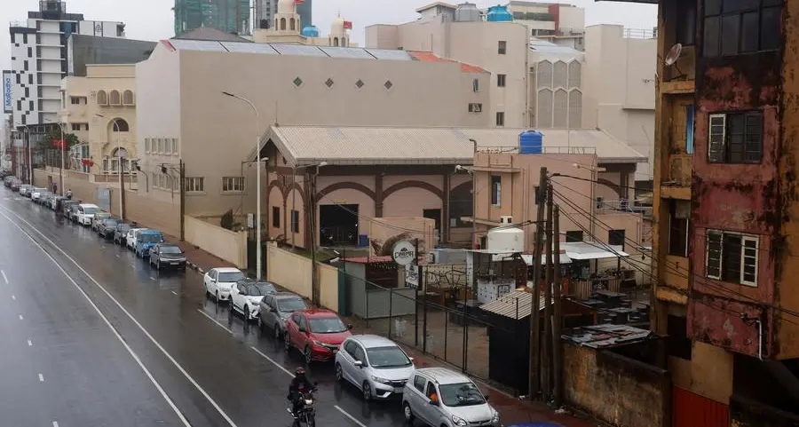 Sri Lankan drivers queue to fill up in wake of Iran turmoil