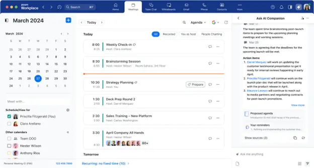 Ask AI Companion will be able to help prepare users for upcoming meetings