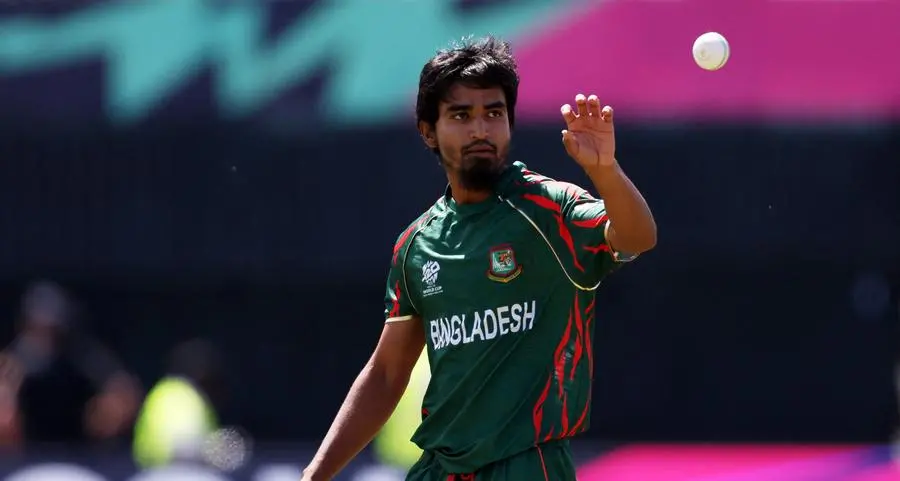 Bangladesh pacer Tanzim fined for 'contact' with Nepal captain