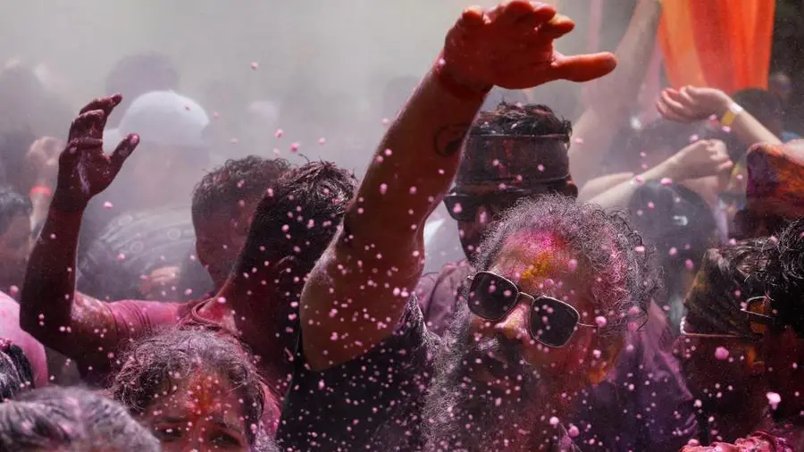 Celebrating Holi, festival of colors