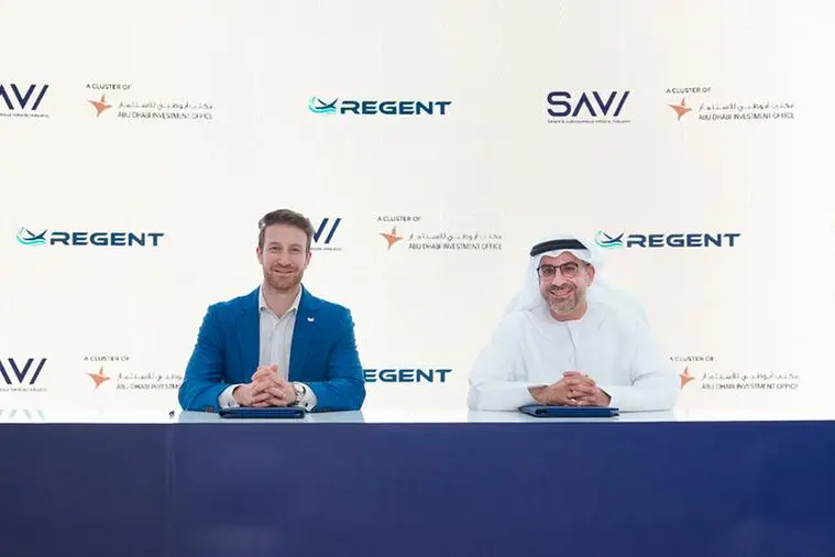 <p>Badr Al-Olama, ADIO DG and Billy Thalheimer, co-founder and CEO of REGENT</p>\\n
