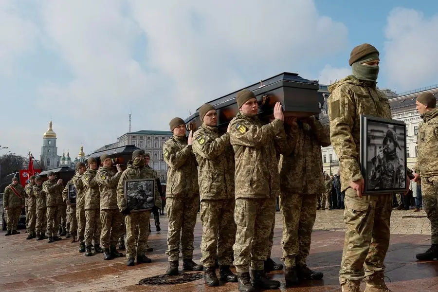 Ukraine Buries Volunteer Fighters Killed On Russian Soil