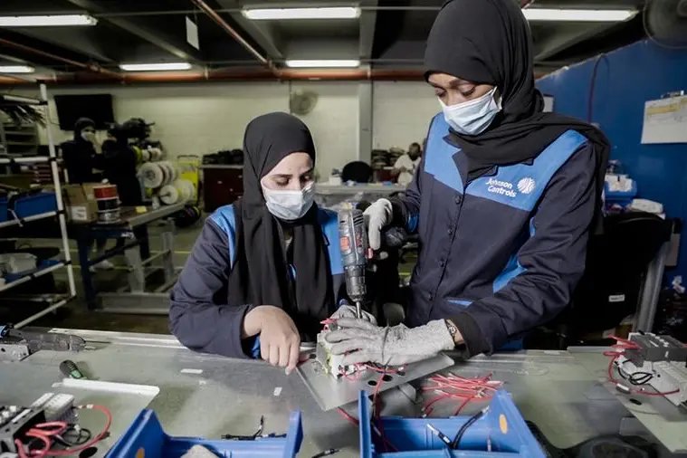 Women working at factory.