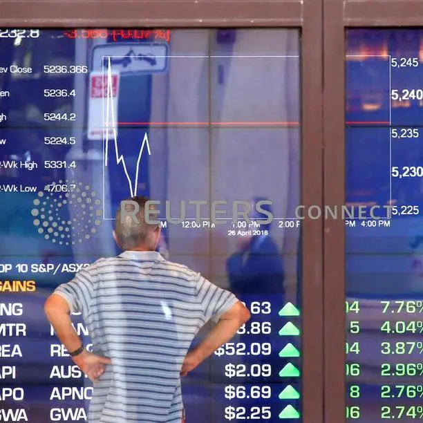 Australia shares weighed down by miners; economic data in focus