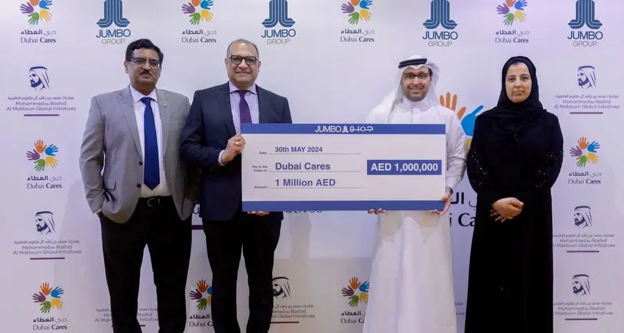 Jumbo Group reaffirms commitment to children's education with AED 1mln donation to Dubai Cares