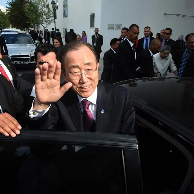 Former UN chief Ban Ki-moon in Myanmar: state media