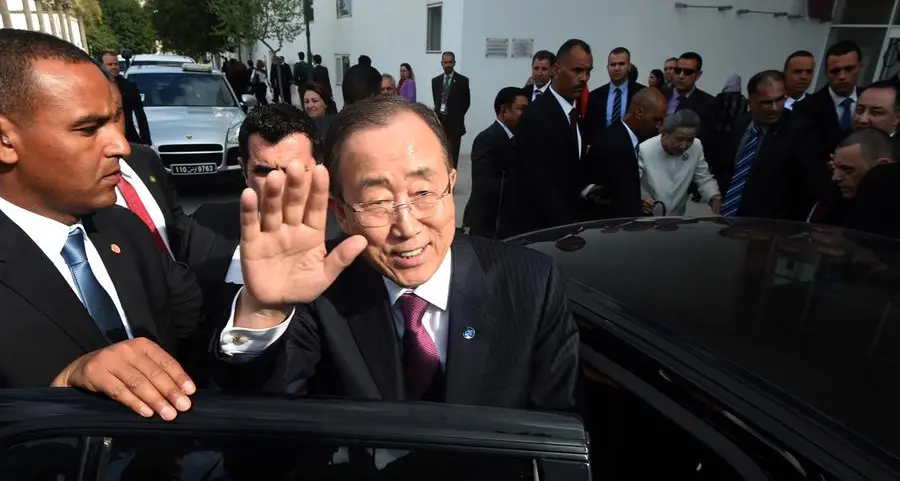 Former UN chief Ban Ki-moon in Myanmar: state media