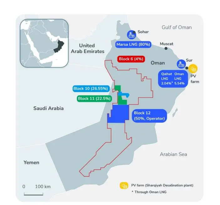 TotalEnergies' projects in Oman. Image courtesy: TotalEnergies