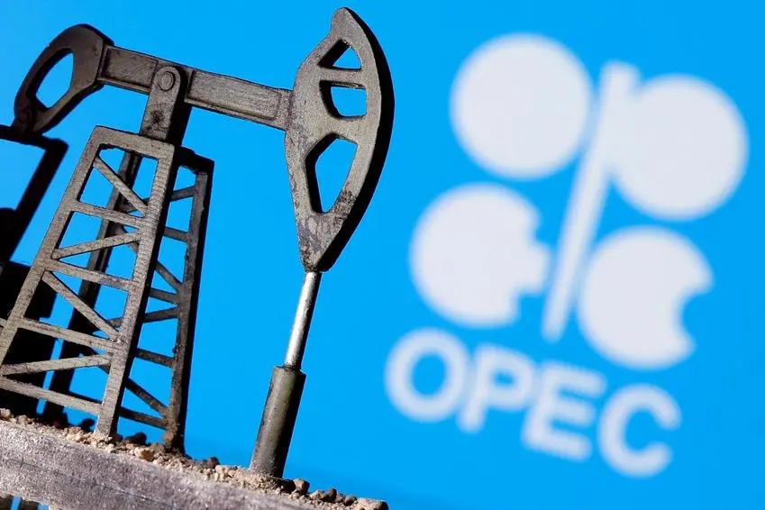 FILE PHOTO: A 3D-printed oil pump jack is seen in front of displayed OPEC logo in this illustration picture, April 14, 2020. REUTERS/Dado Ruvic/File Photo , Reuters/REUTERS