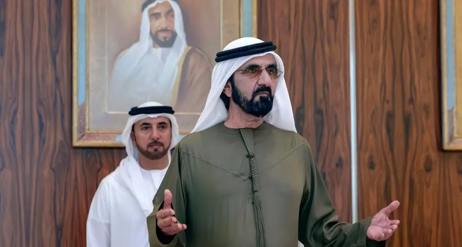 Dubai Ruler meets with FMs, central bank governors participating in Arab Fiscal Forum