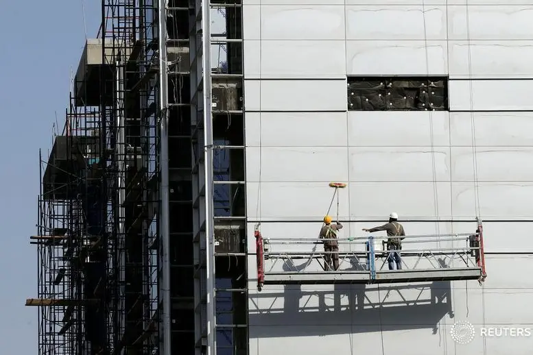 Image used for illustrative purpose. Labourers work at the construction site of a building in Riyadh, Saudi Arabia, October 18, 2017. Faisal Al Nasser, Reuters