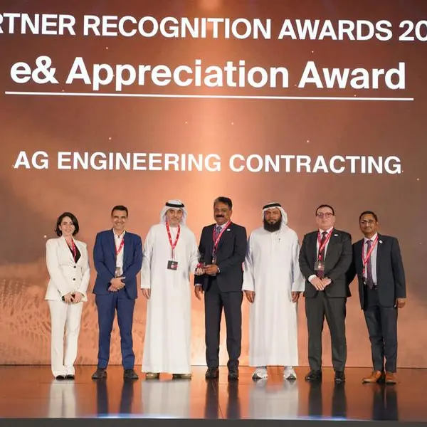 AG Engineering and Power Contracting wins Esteemed Partner Recognition Award 2024 from e&