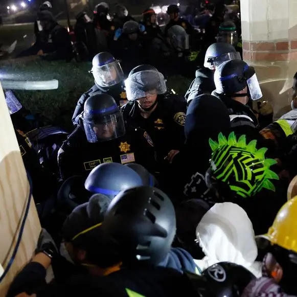 Police clash with protesters at UCLA in campus unrest over Gaza