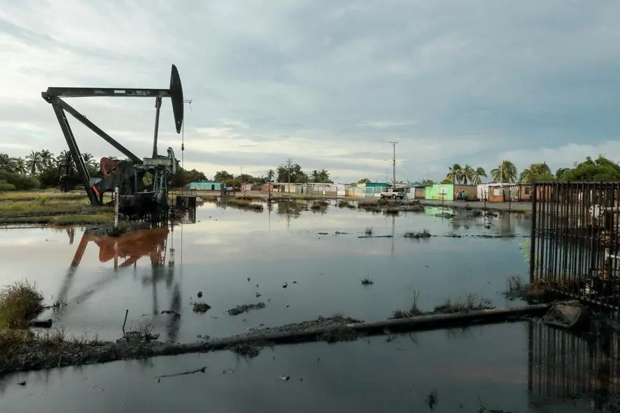 FILE PHOTO: An oil pump jack is seen in an oil field near Lake Maracaibo, in Cabimas, Venezuela October 14, 2022. REUTERS/Issac Urrutia/File Photo , REUTERS