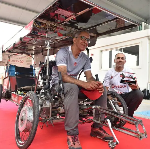 Veolia-supported adventurists conquer 13,000 km Morocco-Dubai ride on solar-powered quadricycle for COP28