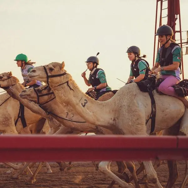 Trailblazing female jockeys from Dubai lead France's first-ever camel race during Olympic Summer Games