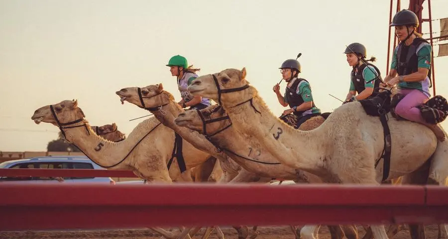 Trailblazing female jockeys from Dubai lead France's first-ever camel race during Olympic Summer Games