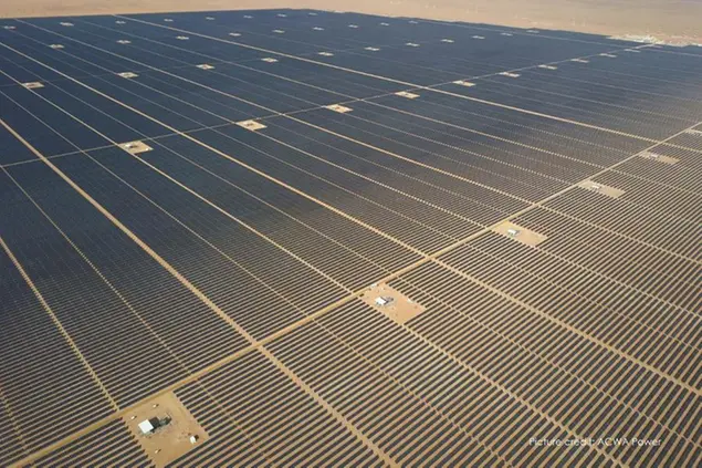 <p>Photo used for illustrative purpose only. Sakaka solar PV power&nbsp; project in Saudi Artabia. Image courtesy: Nextracker</p>\\n