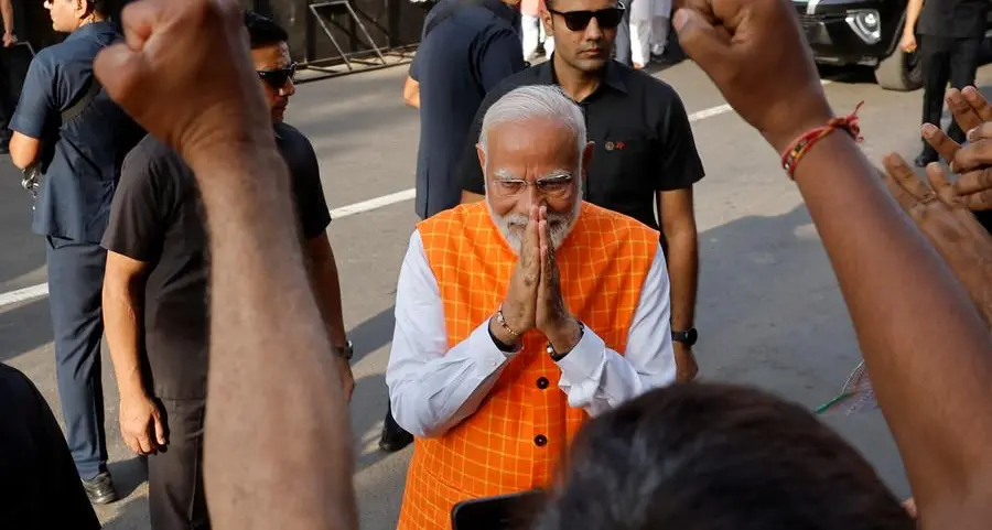India's Modi casts his vote as giant election reaches half-way mark