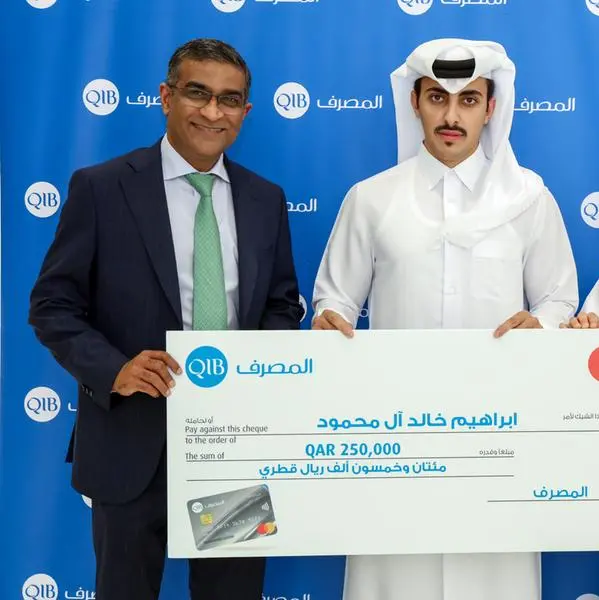 QIB and Mastercard celebrate the grand winner of the Summer Spends Campaign 2023