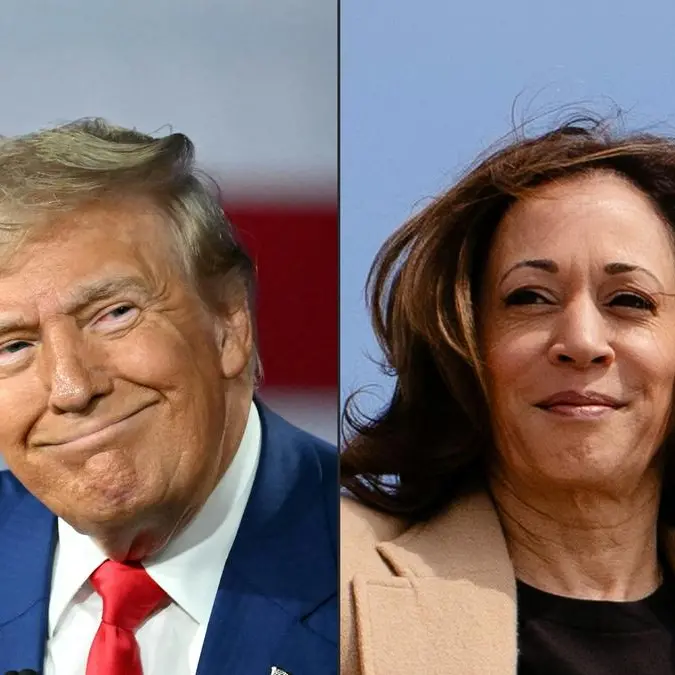 Trump vows to visit town at heart of migrant row, Harris gets poll bump