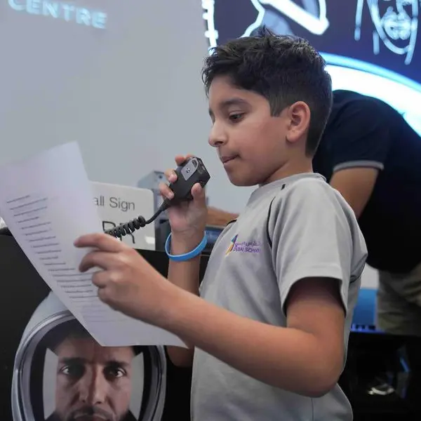 Sultan Alneyadi engages in live interaction with students during ham radio sessions from the ISS