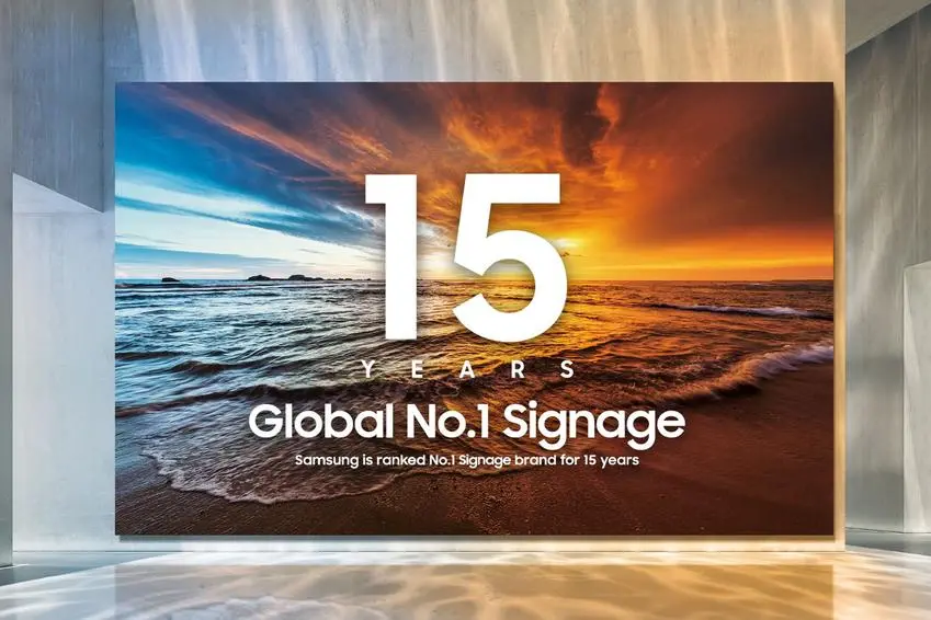Samsung Electronics ranks first in global digital signage market for 15th consecutive year