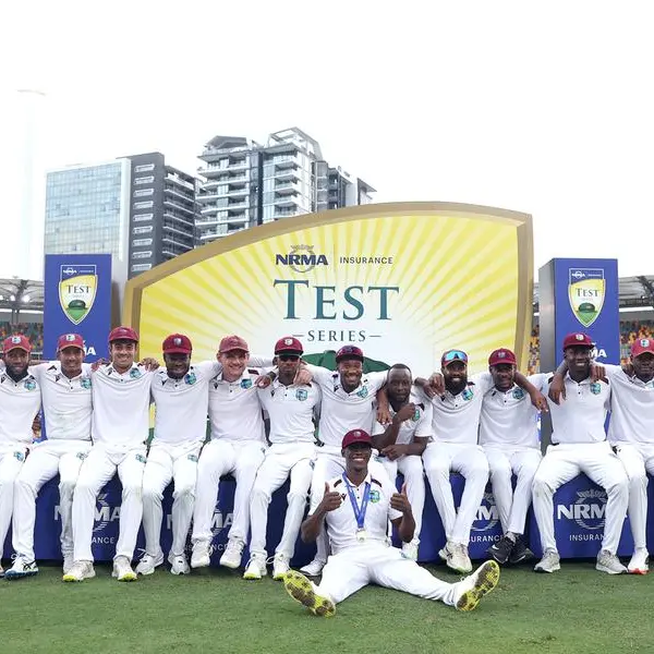 West Indies win second Test against Australia by eight runs