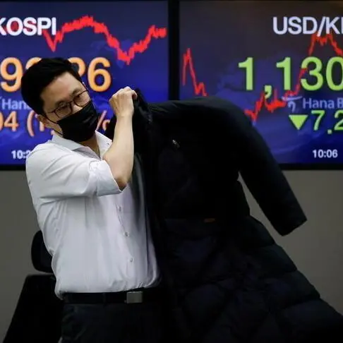 South Korean shares post worst week in 1 year on US rate jitters