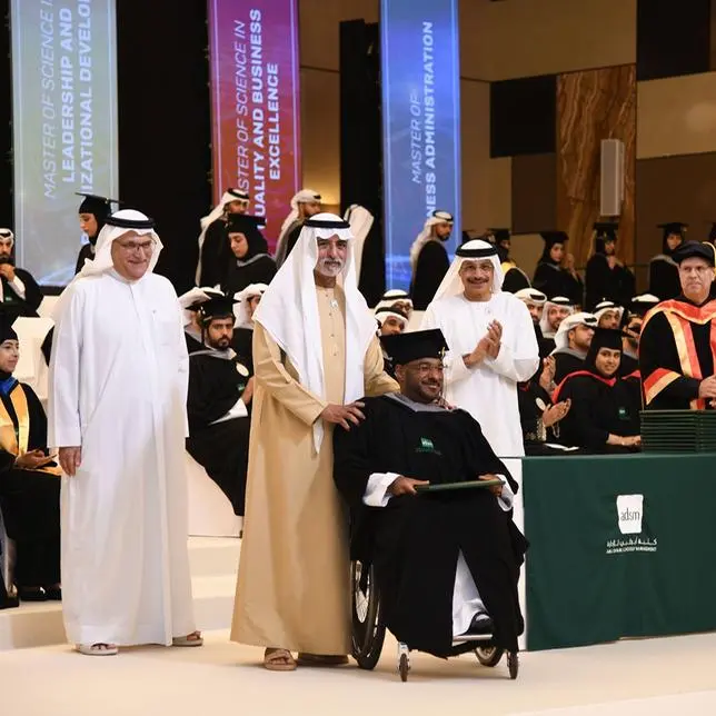 Nahyan bin Mubarak attends the Abu Dhabi School of Management’s 2024 graduation ceremony