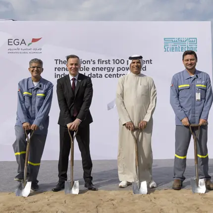 EGA breaks ground on the region’s first 100 per cent renewable energy powered industrial data centres in Jebel Ali and Al Taweelah