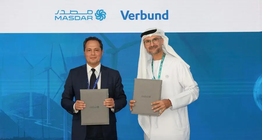 Masdar and VERBUND to explore developing large-scale green hydrogen production in Spain