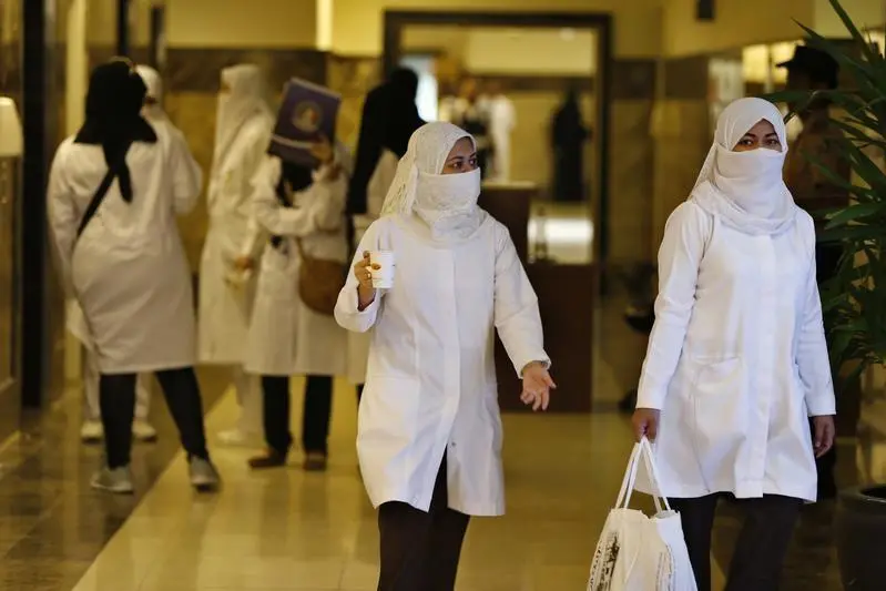 Image used for illustrative purpose Nurses walk in the emergency department at Al-Noor Specialist Hospital in Mecca . Muhammad Hamed, Reuters , Reuters Images