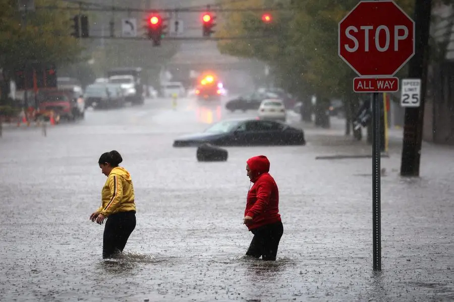 Torrential rains flood New York City